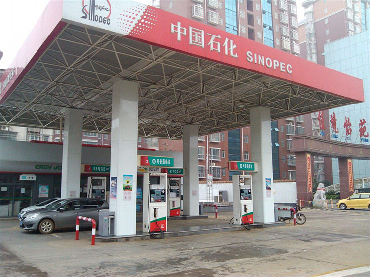 江阴加油站钢结构网架案例4